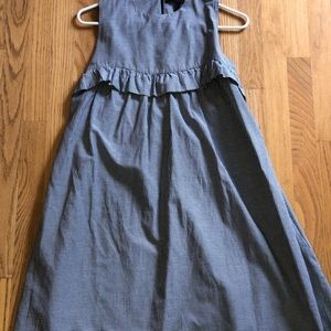 Pascal Vichy ruffle trimmed gingham dress